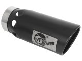 aFe Power Intercooled Tip Stainless Steel - Black 4in In x 5in Out x 12in L Bolt-On thumbnail 7