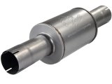 aFe Atlas Exhausts Mufflers Al Steel EXH Muffler 4 ID In/Out 8 Dia x 12L AL thumbnail 1