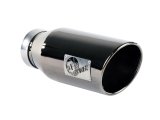 aFe MACH Force XP Exhausts Tips SS-304 EXH Tip 4In x 6Out x 15L Bolt-On (blk chrome) thumbnail 3