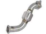 aFe Twisted Steel Down-Pipe Catted 13-16 Cadillac ATS L4-2.0L (t) thumbnail 2