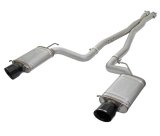 aFe Mach Force-Xp 3in CB Stainless Steel Dual Exhaust System w/ Black Tips 09-15 Cadillac CTS-V thumbnail 1