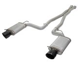 aFe Mach Force-Xp 3in CB Stainless Steel Dual Exhaust System w/ Black Tips 09-15 Cadillac CTS-V thumbnail 2