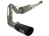 aFe MACH Force XP Exhaust Cat-Back SS-409 4in Black Tip 11-12 Ford F-150 EcoBoost V6-3.5L (tt) thumbnail 2