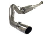 aFe MACH Force XP Exhaust Cat-Back SS-409 4in Polished Tip 11-12 Ford F-150 EcoBoost V6-3.5L (tt) thumbnail 1
