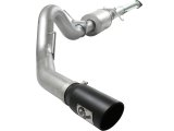 aFe Atlas Exhaust 4in Aluminized Cat-Back w/ 304 SS Black Tip 11-13 Ford F-150 EcoBoost V6 3.5L (tt) thumbnail 1