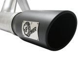aFe Atlas Exhaust 4in Aluminized Cat-Back w/ 304 SS Black Tip 11-13 Ford F-150 EcoBoost V6 3.5L (tt) thumbnail 7