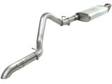 aFe MACH Force XP Exhaust Cat-Back SS-409 04-06 Jeep Wrangler TJ Unl L6 4.0L 2.5in Off-Road No Tip thumbnail 1