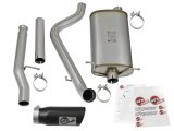 aFe MACH Force XP Exhausts Cat-Back Black Tip 09-17 GM Silverado 1500 4.3/5.3L RegCab SB/LB thumbnail 4