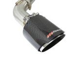 aFe Takeda 2.5in 304 SS Axle-Back Exhaust w/ Carbon Fiber Tips 16-19 Infiniti Q50 V6-3.0L (tt) thumbnail 3