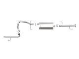 aFe MACH Force-XP 2.5in 409 SS Cat-Back Hi-Tuck Exhaust - 10-19 Toyota 4Runner V6-4.0L thumbnail 3