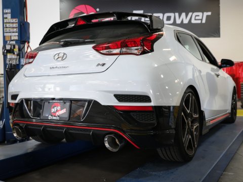 aFe Power Cat Back Exhaust - 19-20 Hyundai Veloster N L4-2.0L (t) w/ Polished Tips thumbnail 7