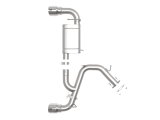 aFe Power Axle Back Exhaust - 19-20 Hyundai Veloster N L4-2.0L (t) w/ Polished tips thumbnail 3