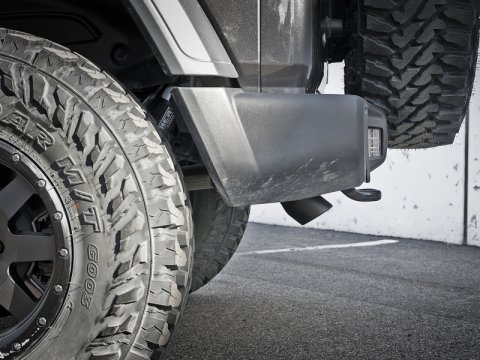 aFe MACH Force-Xp Axle-Back Hi-Tuck Exhaust System w/Black Tip 18-19 Jeep Wrangler (JL) V6 3.6L thumbnail 4