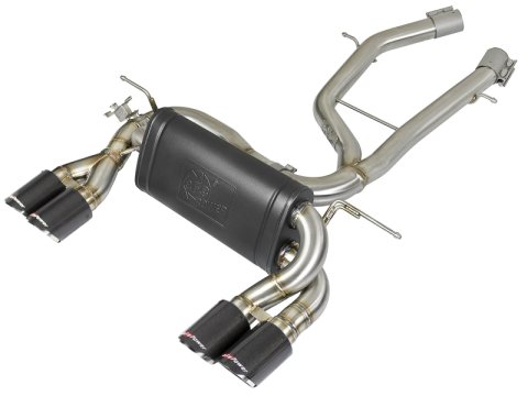 aFe MACH Force-Xp 2-1/2in Stainless Steel Axle Back Exhaust w/CF 15-19 BMW M3/M4 (F80/82/83) thumbnail 1
