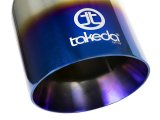 aFe Takeda 304 Stainless Steel Clamp-On Exhaust Tip 2.5in Inlet / 4in Outlet - Blue Flame thumbnail 3