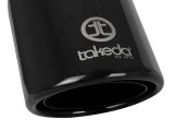 aFe Takeda 304 Stainless Steel Clamp-On Exhaust Tip 2.5in.Inlet / 4in Outlet - Black thumbnail 8