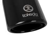 aFe Takeda 304 Stainless Steel Clamp-On Exhaust Tip 2.5in.Inlet / 4in Outlet - Black thumbnail 9