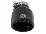 aFe MACH Force-Xp 409 SS Clamp-On Exhaust Tip 2.5in. Inlet / 4in. Outlet / 6in. L - Black thumbnail 4