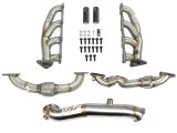 aFe Twisted Steel Headers Up-Pipes & Down-Pipe 11-15 GM Diesel Trucks V8-6.6L (td) LML thumbnail 2