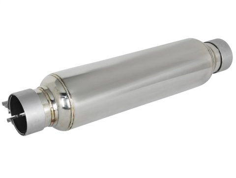 aFe MACH Force-Xp 304 Stainless Steel Resonator 2.5in Inlet/Outlet x 4in Dia x 15in Body x 19in L thumbnail 1