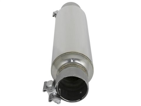 aFe MACH Force-Xp 304 Stainless Steel Resonator 2.5in Inlet/Outlet x 4in Dia x 15in Body x 19in L thumbnail 2