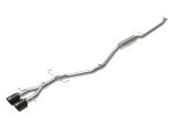 aFe Takeda 2.5in 304SS Cat-Back Exhaust System 17-20 Honda Civic SI Coupe L4-1.5L (t) - Black Tip thumbnail 1