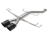 aFe Takeda 2.5in 304SS Axle-Back Exhaust System 17-19 Honda Civic Type R L4-2.0L (t) - Black Tip thumbnail 2