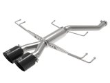 aFe Takeda 2.5in 304SS Axle-Back Exhaust System 17-19 Honda Civic Type R L4-2.0L (t) - Black Tip thumbnail 5