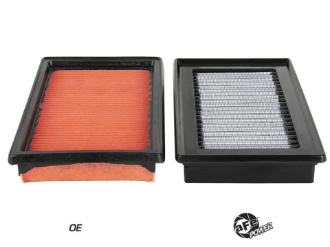 aFe Magnum FLOW Pro DRY S OE Replacement Filter (Pair) 14-19 Infiniti Q50 V6 3.5L/3.7L thumbnail 4