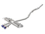 aFe Takeda 3in 304 SS Cat-Back Exhaust System w/Blue Flame Tips 17-20 Honda Civic Sport L4-1.5L (t) thumbnail 6