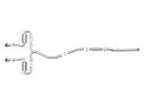 aFe Takeda 3in 304 SS Cat-Back Exhaust System w/Blue Flame Tips 17-20 Honda Civic Sport L4-1.5L (t) thumbnail 9