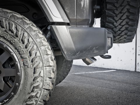 aFe MACH Force-Xp 2.5in 409SS Axle-Back Hi-Tuck Exh Sys w/ Pol Tip 18-20 Jeep Wrangler (JL) V6 3.6L thumbnail 7