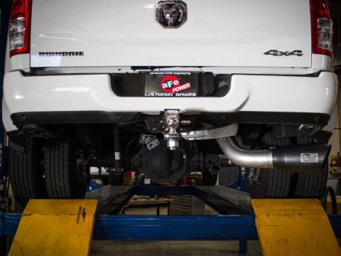 aFe ATLAS 5in Alum Steel DPF-Back Exhaust System w/Black Tip 19-20 Ram Diesel Trucks L6-6.7L (td) thumbnail 5
