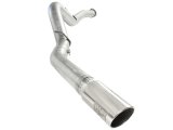 aFe ATLAS 5in DPF-Back Alum Steel Exhaust System Polished Tip GM Diesel Trucks 7.5-10 V8-6.6L td LMM thumbnail 2