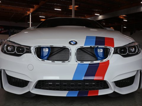 aFe Magnum FORCE Dynamic Air Scoop 15-18 BMW M3/15-20 M4 - Blue thumbnail 3
