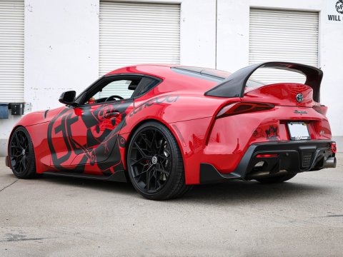 aFe POWER Takeda 2020 Toyota Supra L6-3.0L (t) 3.5in 304 SS CB Exhaust 4in Brushed Finish Tip thumbnail 8