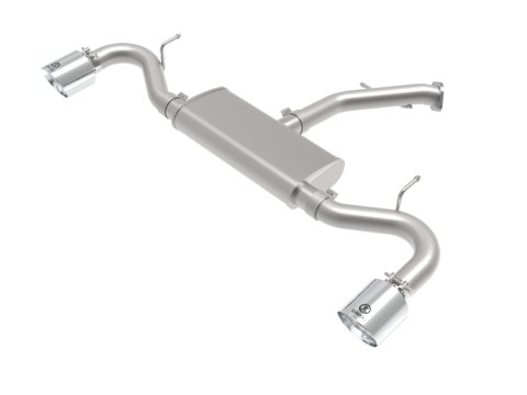 aFe Takeda Series 2.5in 409 SS Axle-Back Exhaust System Polished 18-20 Hyundai Elantra GT L4-1.6L(t) thumbnail 2