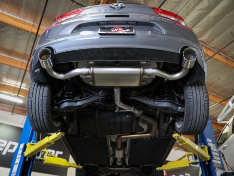 aFe Takeda Series 2.5in 409 SS Axle-Back Exhaust System Polished 18-20 Hyundai Elantra GT L4-1.6L(t) thumbnail 3