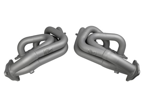 aFe Twisted 304SS Header 2020 Chevy Corvette (C8) 6.2L V8 - Titanium Ceramic Coated thumbnail 4