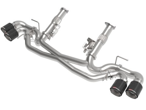 aFe MACH Force-Xp 3in to 2-1/2in 304SS Cat-Back (No Muff.) 2020 Chevy Corvette 6.2L - Carbon Tip thumbnail 5