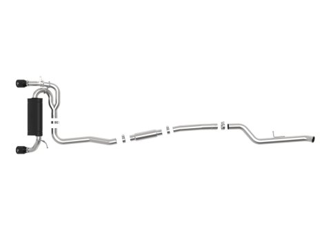 aFe MACH ForceXP 3IN to 2.5IN 304SS Cat-Back Exhaust System w/ Black Tips 14-16 BMW M235i (F22/23) thumbnail 5