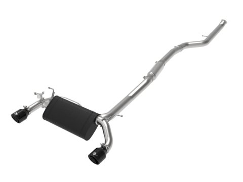 aFe MACH ForceXP 3IN to 2.5IN 304SS Cat-Back Exhaust System w/ Black Tips 14-16 BMW M235i (F22/23) thumbnail 6