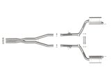 aFe MACH Force-Xp 3in 304 SS Cat-Back Exhaust 15-20 Dodge Charger Hellcat V8-6.2L (sc) / 392 V8-6.4L thumbnail 6
