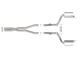 aFe MACH Force-Xp 3in 304 SS Cat-Back Exhaust 15-20 Dodge Charger Hellcat V8-6.2L (sc) / 392 V8-6.4L thumbnail 7