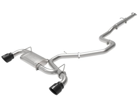 aFe Takeda Exhaust Cat-Back 19-20 Hyundai Veloster N 304SS Black Dual Tips Exhaust thumbnail 1