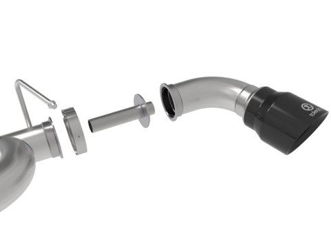 aFe Takeda Exhaust Cat-Back 19-20 Hyundai Veloster N 304SS Black Dual Tips Exhaust thumbnail 4