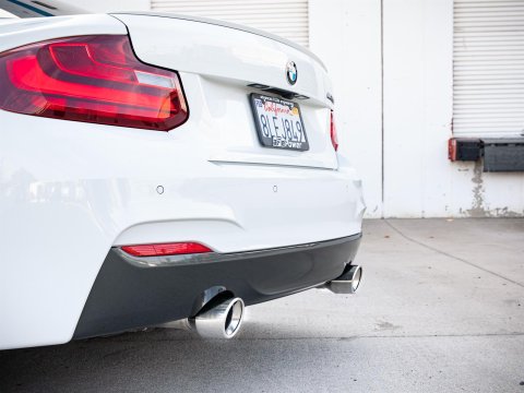 aFe MACH Force XP 3in to 2.5in 304 SS Cat-Back Exhaust w/ Polished Tips 14-16 BMW M235i thumbnail 3