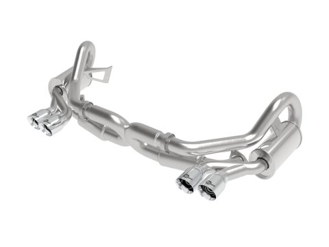 aFe MACH Force XP 12-16 Porsche 911 Carrera H6-3.8L SS-304 Cat-Back Exhaust w/ Polished Quad Tips thumbnail 2