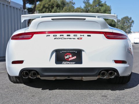 aFe MACH Force XP 12-16 Porsche 911 Carrera H6-3.8L SS-304 Cat-Back Exhaust w/Carbon Fiber Tips thumbnail 9