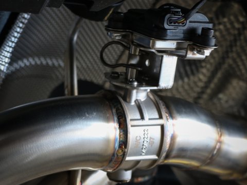 aFe 18-20 Audi RS5 Coupe MACH Force-Xp 3in to 2.5in 304 SS Axle-Back Exhaust System-Quad Carbon Tips thumbnail 5